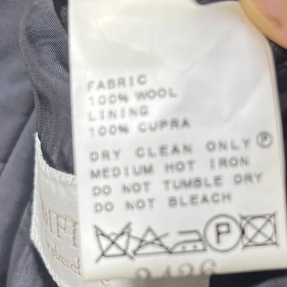 Edifice Mens Blazer Loro Piana Fabric 44 Gray Wool Jacket Four Seasons Classy - Picture 4 of 13